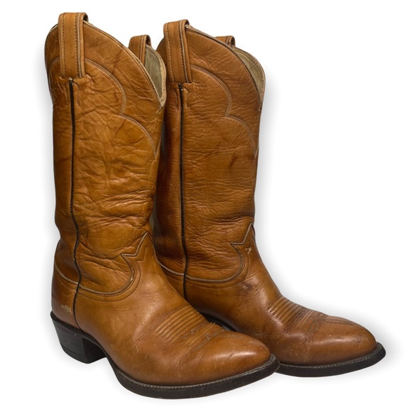 Tony Lama Shoes - Tony Lama Vintage distressed cowboy Boots